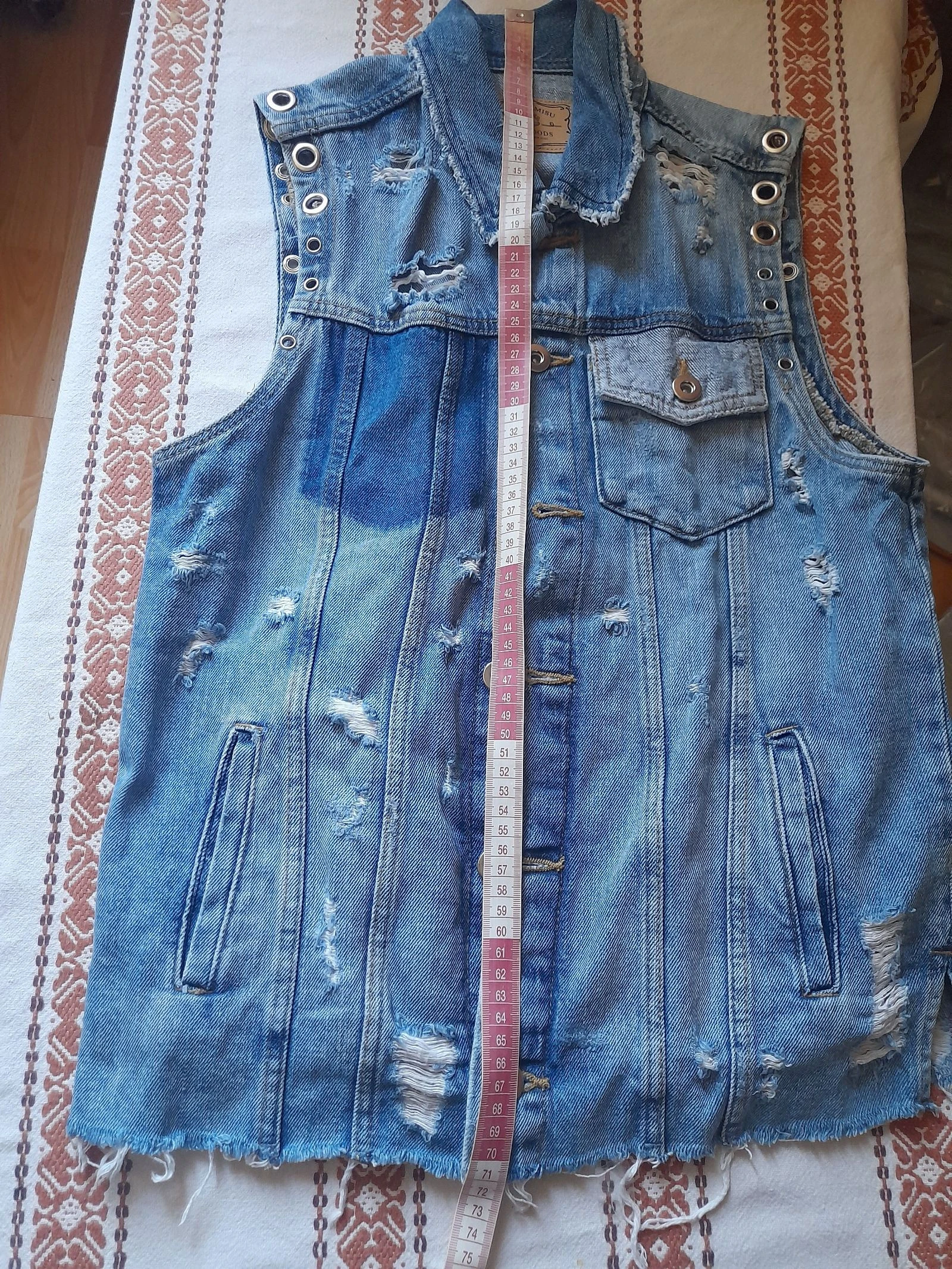 Chaqueta vaquera sin mangas talla 38 – photo 6